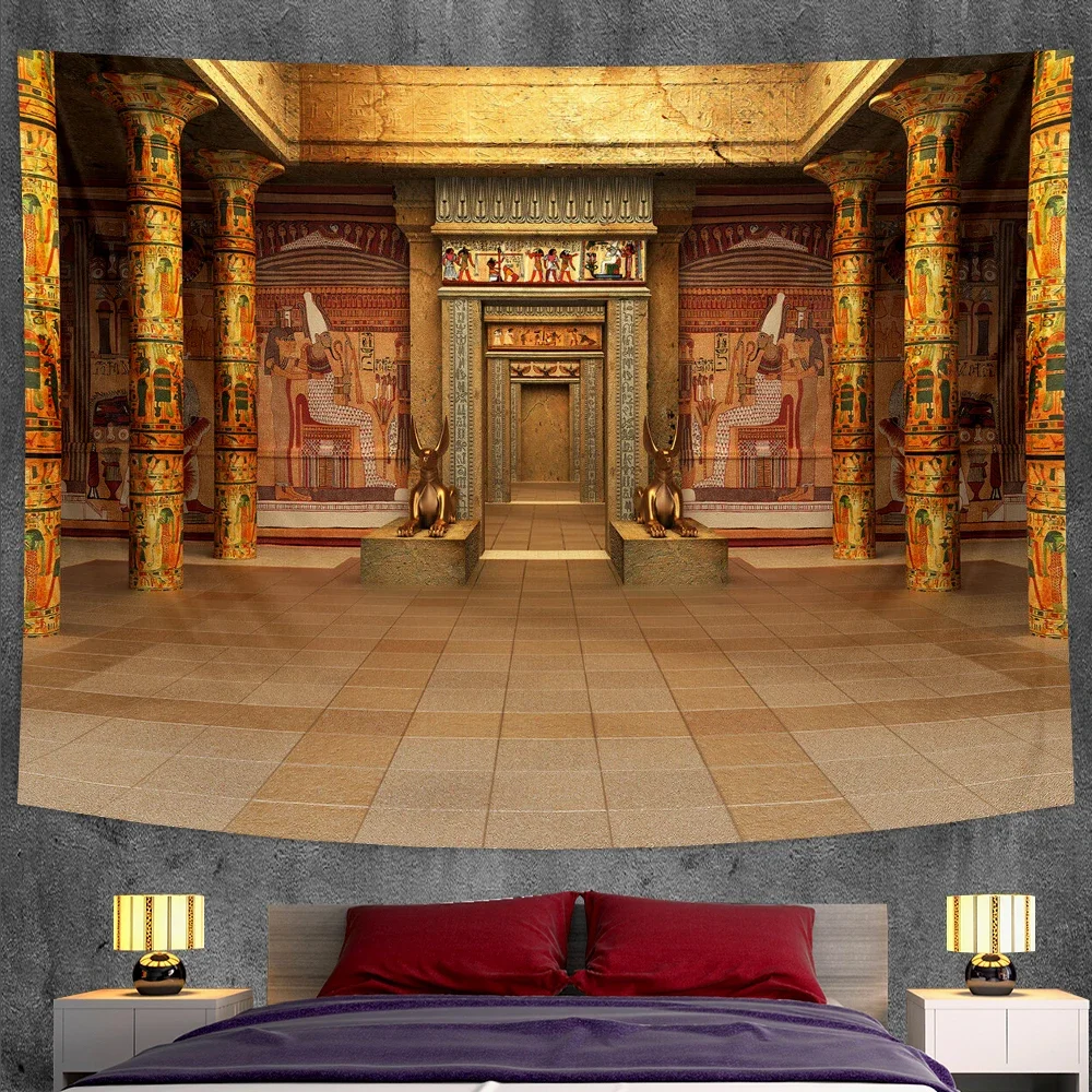 Egyptian mural tapestry bedroom home decoration Bohemian decoration psychedelic scene yoga mat sofa blanket bed sheet
Egyptian mural tapestry bedroom home decoration Bohemian decoration psychedelic scene yoga mat sofa blanket bed sheet
