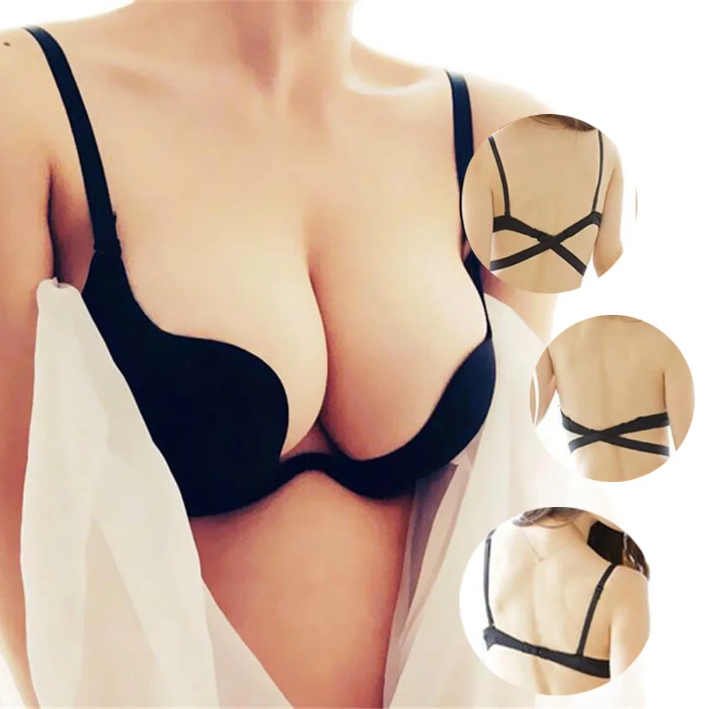 Sexy Women Lingerie U Backless Bras Underwear Deep U Low Cut Push Up Bra Intimates Female Breathable Bralette WOMAN PUSH UP BRA 
Sexy Women Lingerie U Backless Bras Underwear Deep U Low Cut Push Up Bra Intimates Female Breathable Bralette WOMAN PUSH UP BRA