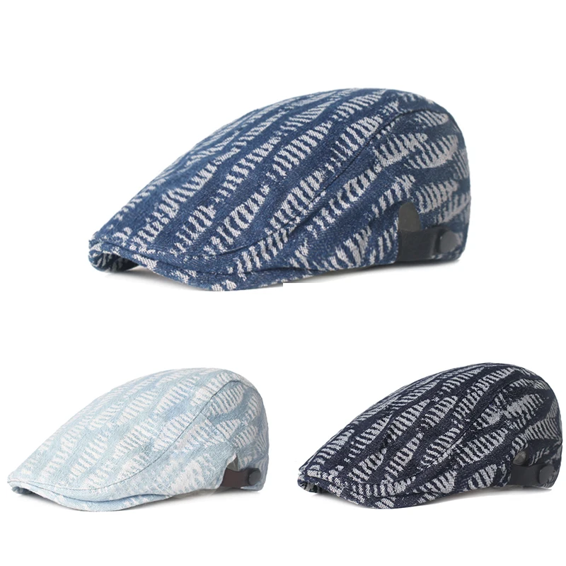 Denim Retro Beret for Women Literary Youth Newsboy Hats British Style Classic Men's Forward Caps Outdoor Travel Berets Hat 
Denim Retro Beret for Women Literary Youth Newsboy Hats British Style Classic Men's Forward Caps Outdoor Travel Berets Hat