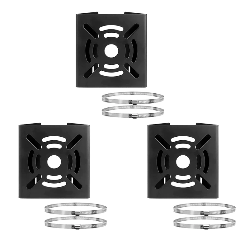 

3X Universal Vertical Pole Mount Camera Bracket Wall Mounting Bracket For CCTV Security Camera PTZ Dome (A)
