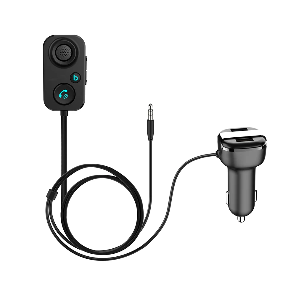 Handsfree Bluetooth Car Kit Wireless bluetooth 3.5mm AUX Music Receiver Kit with USB Car Charger for Iphone Android
Handsfree Bluetooth Car Kit Wireless bluetooth 3.5mm AUX Music Receiver Kit with USB Car Charger for Iphone Android