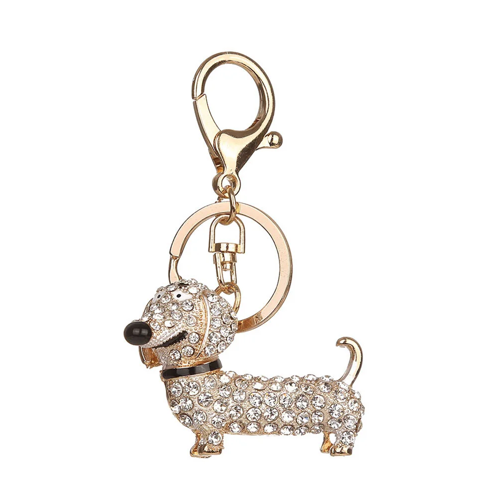 Christmas Decor Shiny Rhinestones Keychain Cute Dachshund Dog Crystal Keyring Keyfob Decoration Car Keys
Christmas Decor Shiny Rhinestones Keychain Cute Dachshund Dog Crystal Keyring Keyfob Decoration Car Keys