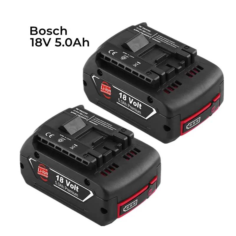 1 Pcs 18V 5000mAh Lithium Ion Replacement Battery for Bosch 18V BAT620 BAT622 BAT609 BAT618 SKC181-202L Cordless Power Tools
1 Pcs 18V 5000mAh Lithium Ion Replacement Battery for Bosch 18V BAT620 BAT622 BAT609 BAT618 SKC181-202L Cordless Power Tools