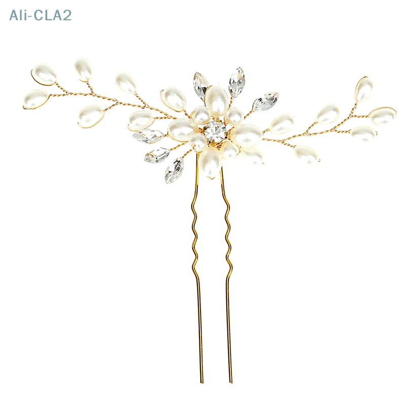 Elegant Bridal Handmade Pearl Flower Crystal Hairpin Pin Clevis Beautiful Crystal Hair Accessories Wedding Hair Pins
Elegant Bridal Handmade Pearl Flower Crystal Hairpin Pin Clevis Beautiful Crystal Hair Accessories Wedding Hair Pins