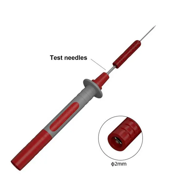 2mm Needle Test Probe Replaceable Multimeter Probes 6 Pcs Sensitive Multimeter Tester Probes Probes Kit for Banana Socket Tester
2mm Needle Test Probe Replaceable Multimeter Probes 6 Pcs Sensitive Multimeter Tester Probes Probes Kit for Banana Socket Tester