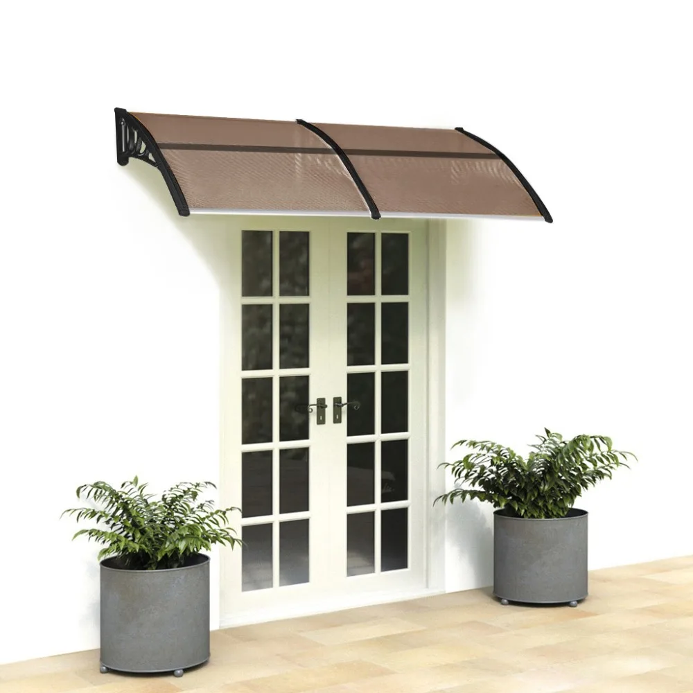 200x96 Household Application Door Window Awnings Brown Board Sun Canopy Aluminum ABS Rain Roof Gazebo
200x96 Household Application Door Window Awnings Brown Board Sun Canopy Aluminum ABS Rain Roof Gazebo