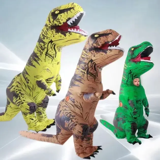 Adult Kids T-Rex Inflatable Dinosaur Costumes Suit Dress Anime Party Cosplay Carnival Halloween Costume For Man Woman
Adult Kids T-Rex Inflatable Dinosaur Costumes Suit Dress Anime Party Cosplay Carnival Halloween Costume For Man Woman