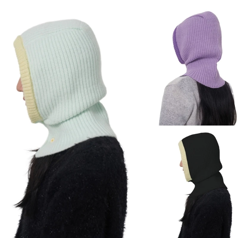 Balaclava Women Face Cover Hooded Hat Knitting Hooded Neck Warmer for Outdoor Halloween Cosplay Balaclava
Balaclava Women Face Cover Hooded Hat Knitting Hooded Neck Warmer for Outdoor Halloween Cosplay Balaclava