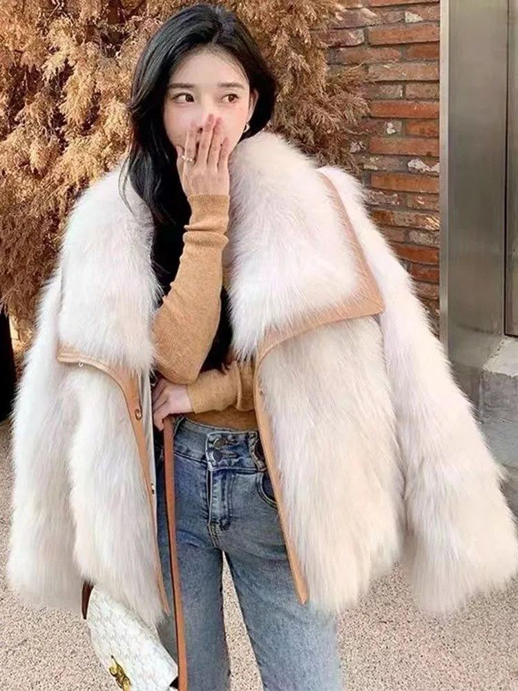 2023 New Women Winter Warm Faux Fur Coat Thick Women Middle -Long Overcoat Turn Down Collar Women Warm Female Casaco Feminino
2023 New Women Winter Warm Faux Fur Coat Thick Women Middle -Long Overcoat Turn Down Collar Women Warm Female Casaco Feminino