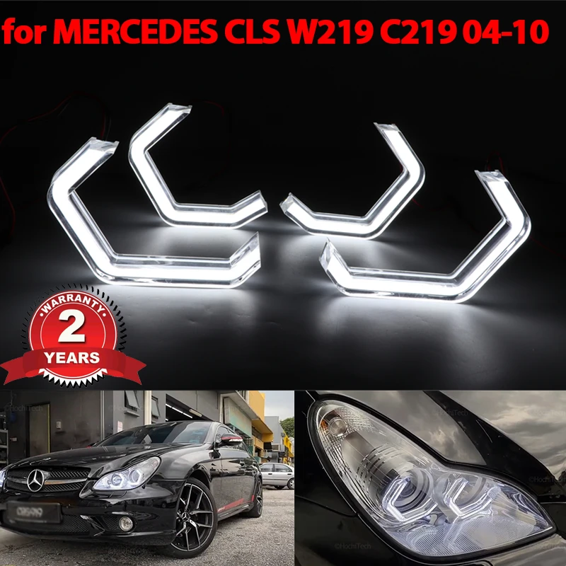 

For MERCEDES BENZ CLS W219 C219 2004-2010 Car Accessories Concept M4 Iconic Style LED Angel Eyes halo rings