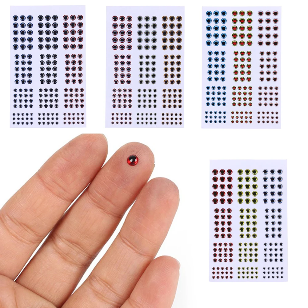 183Pcs/lot Fishing Lure Eyes Holographic 3D 3-6mm Artificial Fish Eyes Sticker Fly Tying Carp Fishing Accessories
183Pcs/lot Fishing Lure Eyes Holographic 3D 3-6mm Artificial Fish Eyes Sticker Fly Tying Carp Fishing Accessories