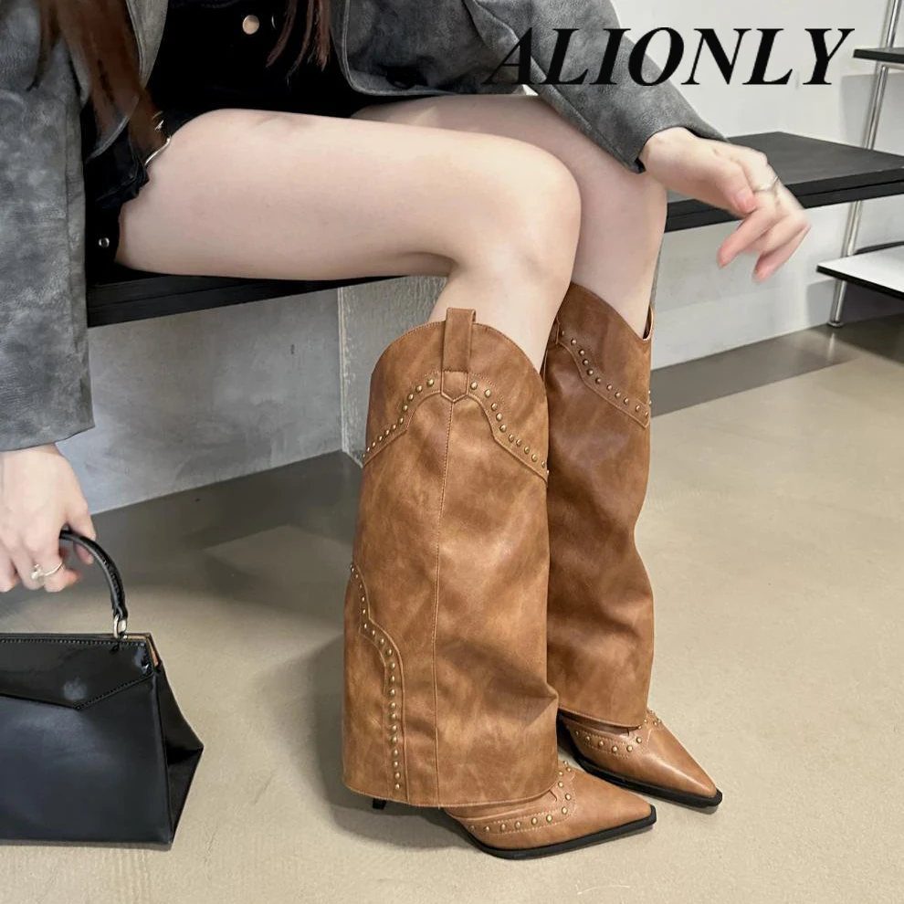 Alionly Fashion Design Pleated Leather Over The Knee Boots Sexy Pointed Toe Zip White High Heels Autumn Winter Women Shoes
Alionly Fashion Design Pleated Leather Over The Knee Boots Sexy Pointed Toe Zip White High Heels Autumn Winter Women Shoes