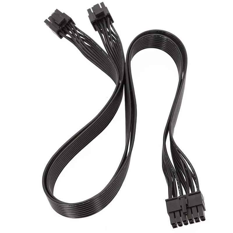 

1 Piece Replacement For NEW Black For Seasonic PSU P-860 P-1000 X-1050 Power Supply 12Pin To Dual 8Pin Graphics Cable