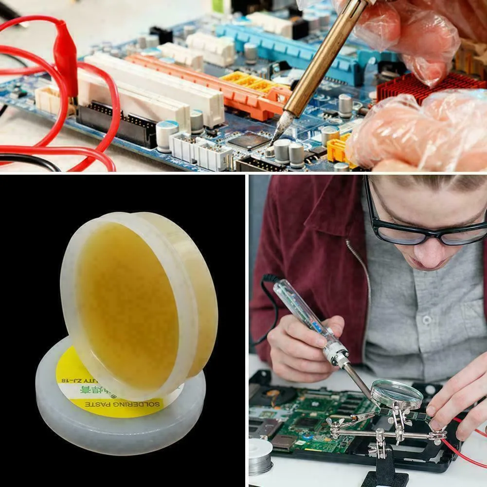 Durable High Quality New Useful Solder Paste Welding 50g Accessory Cream Flux For Phone PCB Copper Grease Rosin
Durable High Quality New Useful Solder Paste Welding 50g Accessory Cream Flux For Phone PCB Copper Grease Rosin