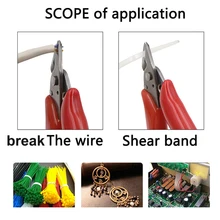 2pcs Portable Mini Diagonal Pliers Wire Cutter Small Soft Cutting Electronic Pliers Wires Insulating Rubber Handle Model Pliers 
2pcs Portable Mini Diagonal Pliers Wire Cutter Small Soft Cutting Electronic Pliers Wires Insulating Rubber Handle Model Pliers