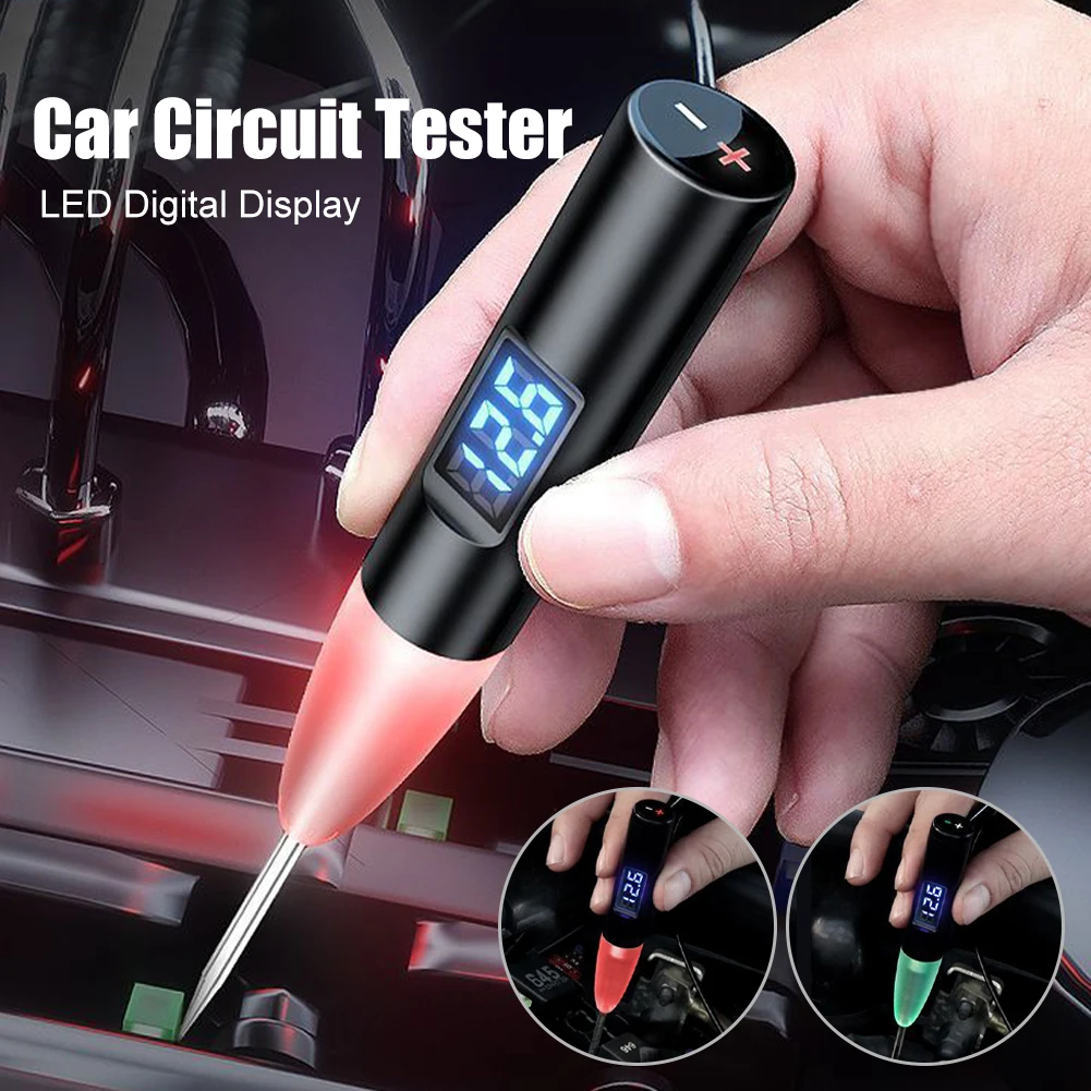 Car Trunk Voltage Circuit Tester Pen LED Digital Display Power Probe Voltage Detector Car Repair Maintenance Diagnostic Tool
Car Trunk Voltage Circuit Tester Pen LED Digital Display Power Probe Voltage Detector Car Repair Maintenance Diagnostic Tool