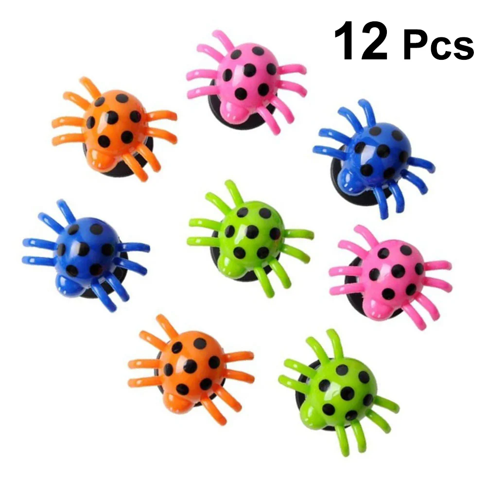 

12 Pcs Kids Toys Jumping Spider Figures Bouncing Spiders Small Launcher Swing Shake Child Insect