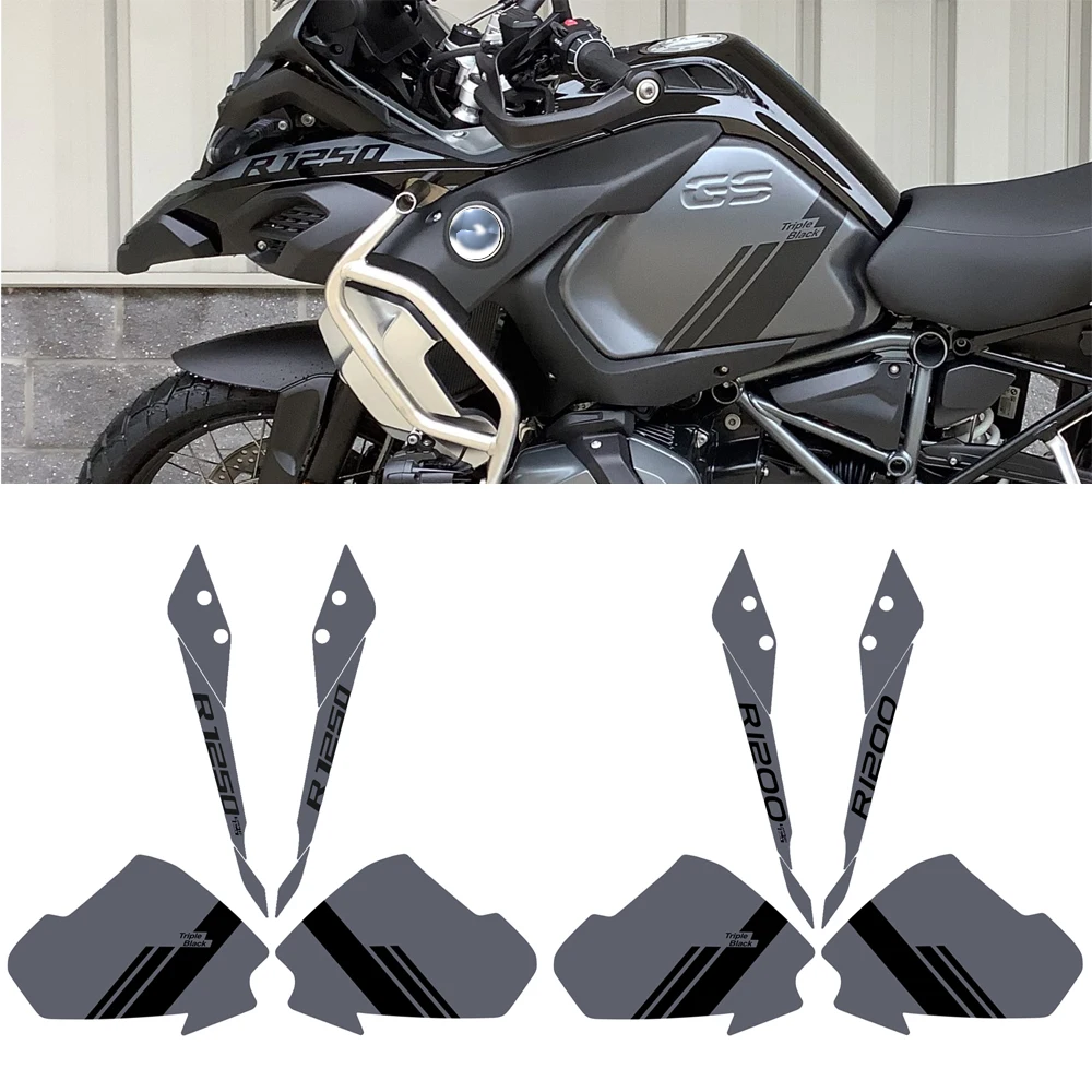 

Для BMW R1200GS R1250GS Приключения Тройной Черный 2014-2023 мотоцикл полный графический набор переводных картин