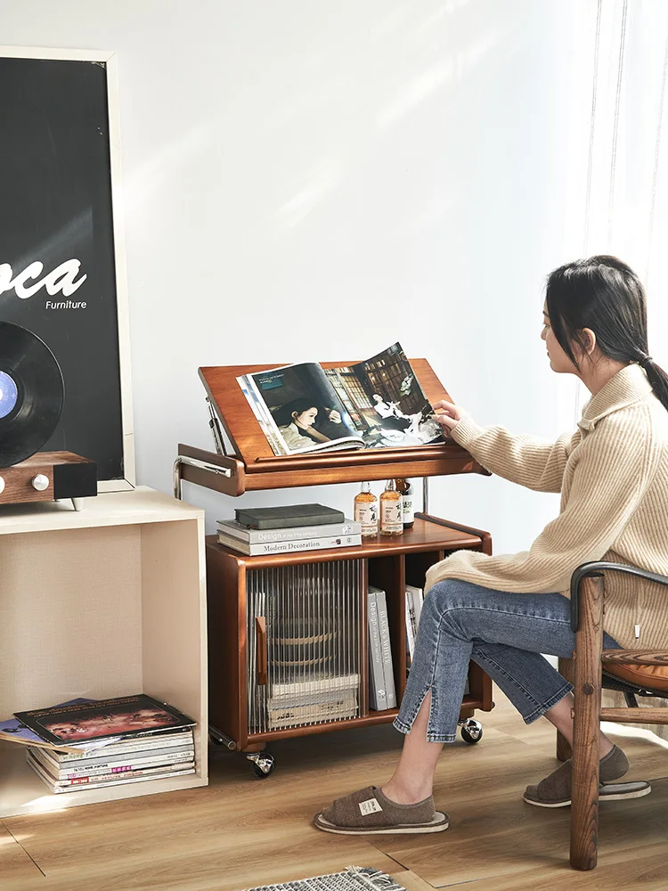 Nordic vintage solid wood magazine cabinet, storage cabinet, sofa side cabinet, home display cabinet, bookshelf side table
Nordic vintage solid wood magazine cabinet, storage cabinet, sofa side cabinet, home display cabinet, bookshelf side table