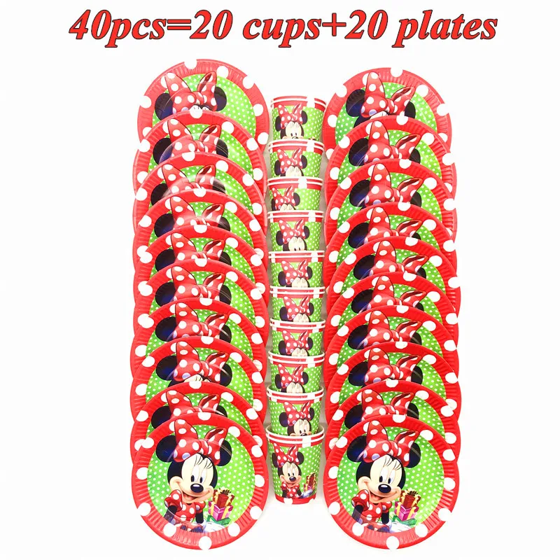 20/40 Pcs Minnie Mouse Party Decorations Plates Cups Tableware Baby Shower Birthday Party Decorations For Kids Party Supplies
20/40 Pcs Minnie Mouse Party Decorations Plates Cups Tableware Baby Shower Birthday Party Decorations For Kids Party Supplies
