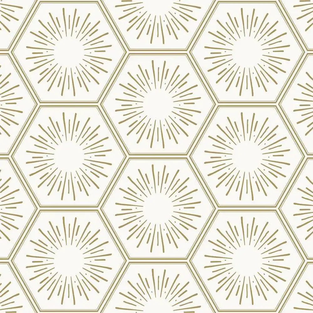 

Sunshine Sunset Gold Peel Stick Wallpaper Removable Vinyl Bathroom-Friendly 20.5" x 16.5' USA Made 28 sq. ft. Fire-Rated