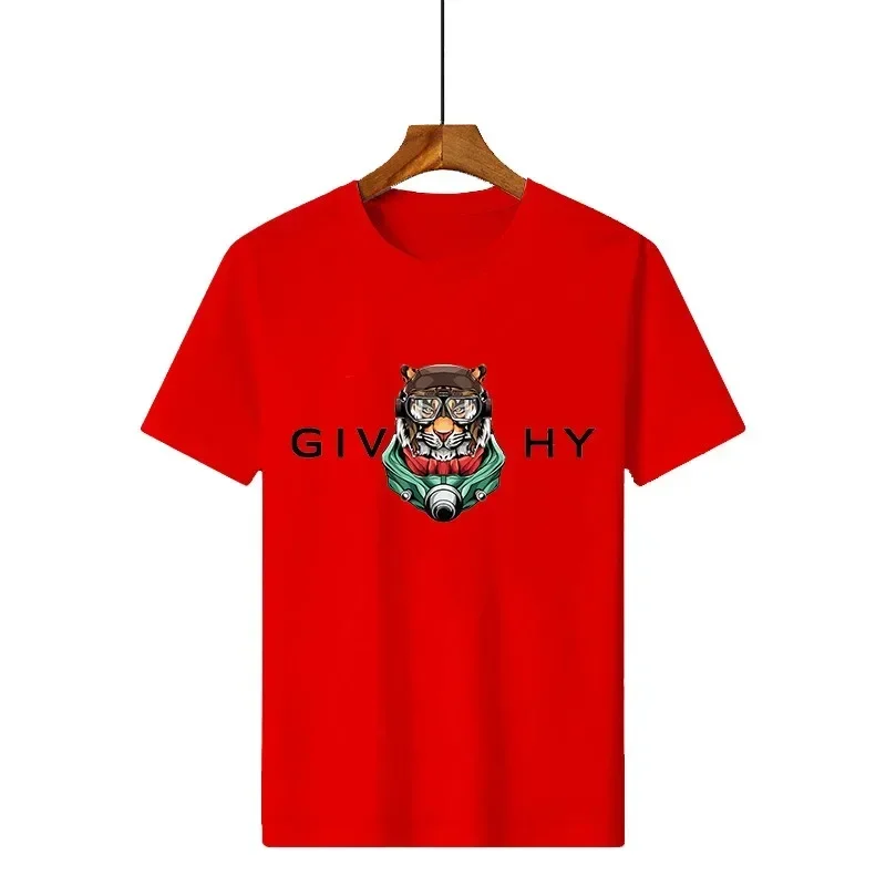 2024 100% Cotton Luxury Brand Letter Printing T-shirt Black Summer Short Sleeve Tee Men's/Women's Fashion Round Neck Top Tshirt 2024 100% Cotton Luxury Brand Letter Printing T-shirt Black Summer Short Sleeve Tee Men's/Women's Fashion Round Neck Top Tshirt