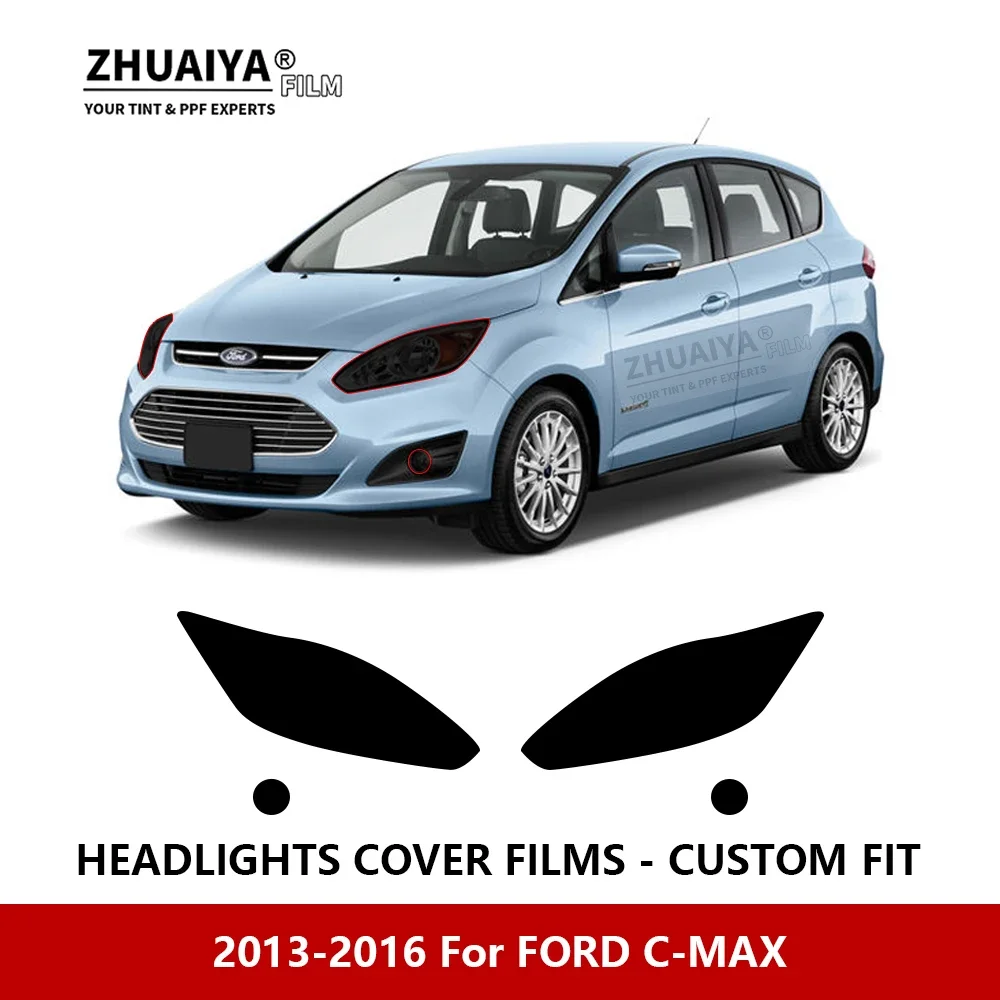 

Для FORD C-MAX 2013-2016 Автомобильная внешняя фара с защитой от царапин PPF предварительно отрезанная Защитная пленка для ремонта автомобильных наклеек аксессуары