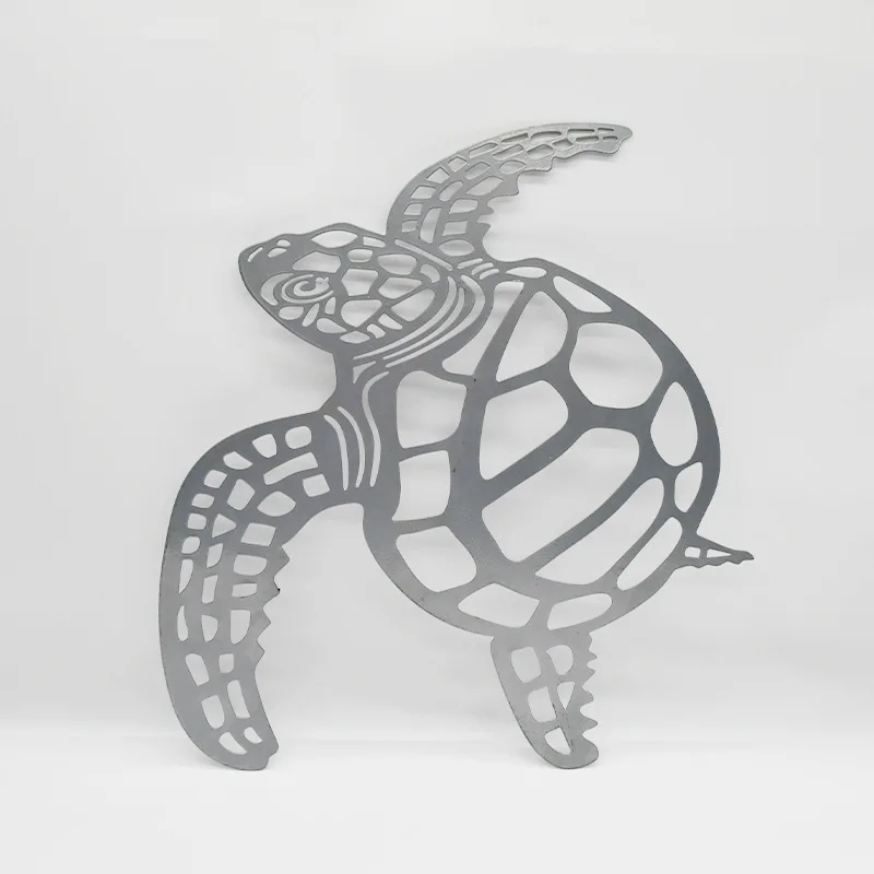 

Hello Young Metal Sea Turtle Ornament Beach Theme Decor Wall Hanging Art Decorations Wall Mounted Decoration Indoor Livingroom