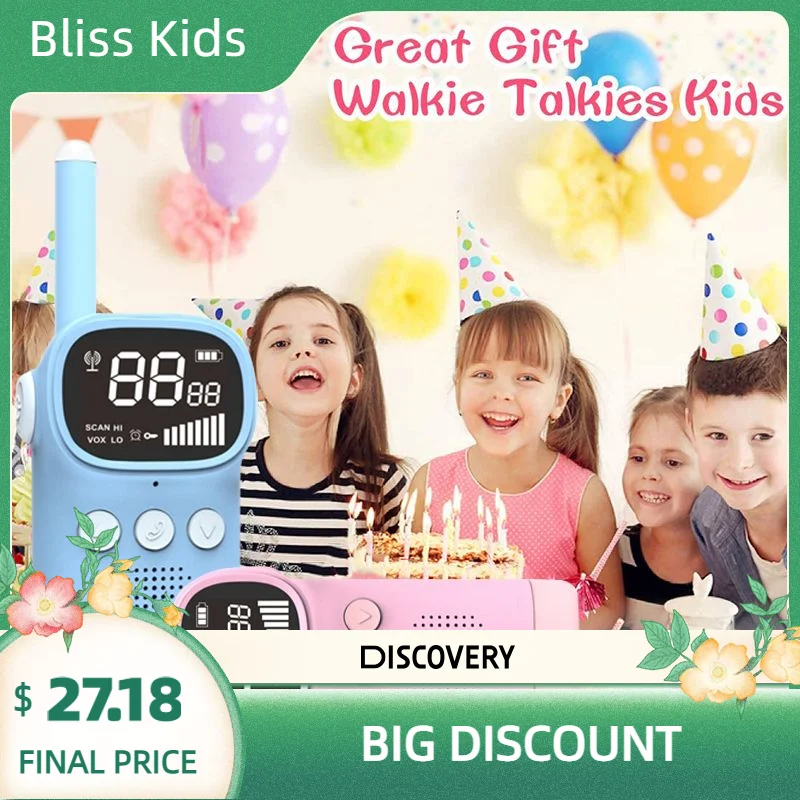 1-3km Effective Distance Mini Walkie-talkie Non-toxic Kids Walkie Talkie Toys Children Radio Birthday Gift 0.5w Cartoon
1-3km Effective Distance Mini Walkie-talkie Non-toxic Kids Walkie Talkie Toys Children Radio Birthday Gift 0.5w Cartoon
