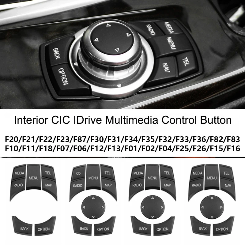 

Car Interior CIC iDrive Multimedia Control Button For BMW 1 2 3 4 5 7 X1 X2 X3 X5 X6 F20 F21 F23 F87 F30 F31 F34 F35 F10 F18 F16
