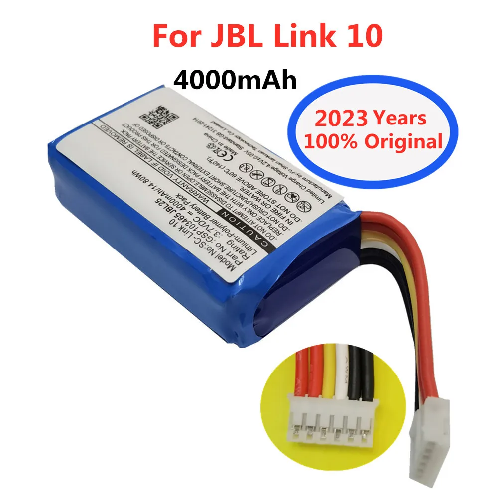 

2023 Year 4000mAh New Original Speaker Battery For JBL Link 10 Link10 GSP103465 Wireless Bluetooth Rechargable Batteries Bateria