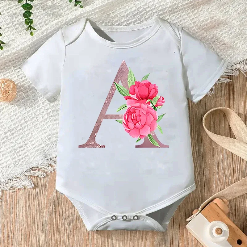 26 Floral Alphabet Baby Jumpsuit 100% Cotton Baby Girl Clothes Pink Letter Print Baby Boy Clothes 2023 Newbron Clothes Bodysuit
26 Floral Alphabet Baby Jumpsuit 100% Cotton Baby Girl Clothes Pink Letter Print Baby Boy Clothes 2023 Newbron Clothes Bodysuit