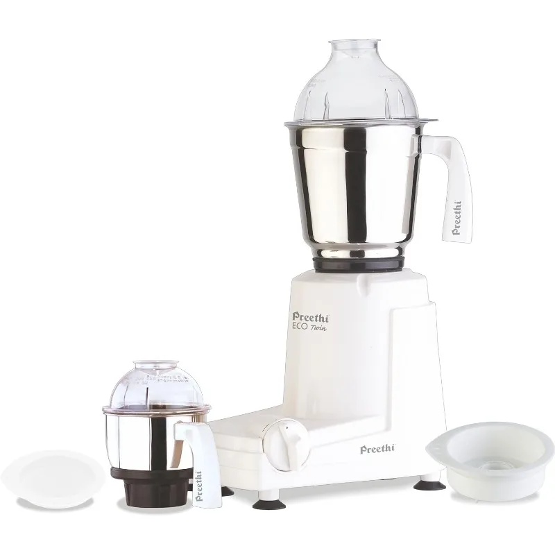 

Preethi Eco Twin Jar Mixer Grinder, 550-Watt