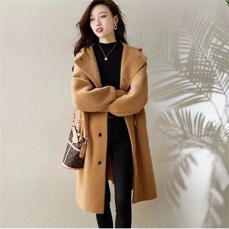 2024Autumn Winter New Mink Velvet-Like Coat Women Long Loose Korean Jacket Ladies Slim Sweater Thickened Knitted Cardigan Female
2024Autumn Winter New Mink Velvet-Like Coat Women Long Loose Korean Jacket Ladies Slim Sweater Thickened Knitted Cardigan Female