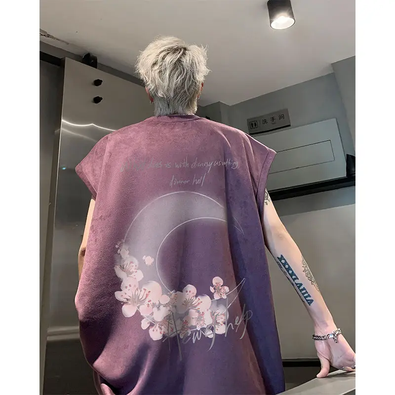 Buckskin vest men's summer purple design niche top American hiphop heavy waistcoat sleeveless t-shirt men clothing y2k tops emo
Buckskin vest men's summer purple design niche top American hiphop heavy waistcoat sleeveless t-shirt men clothing y2k tops emo