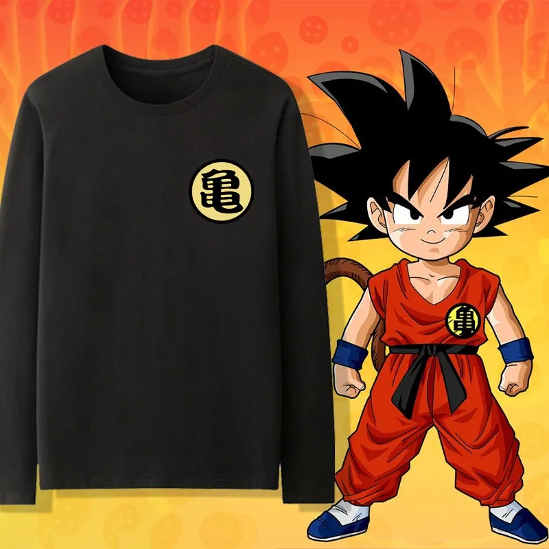 

Dragon Ball Joint Long-sleeved T-shirt Male Wukong Magic Wu Rice Turtle Fairy Wu Dao Cartoon Peripheral Cotton Base Shirt