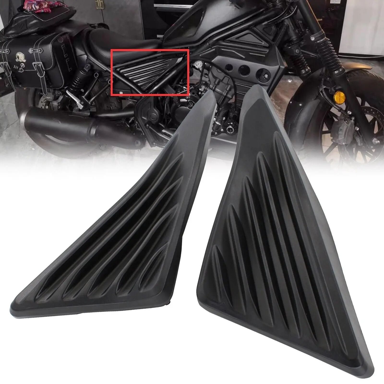 Motorcycle Frame Side Cover Guard Fairing Trim For Honda CMX500 CMX300 2017-2021
Motorcycle Frame Side Cover Guard Fairing Trim For Honda CMX500 CMX300 2017-2021