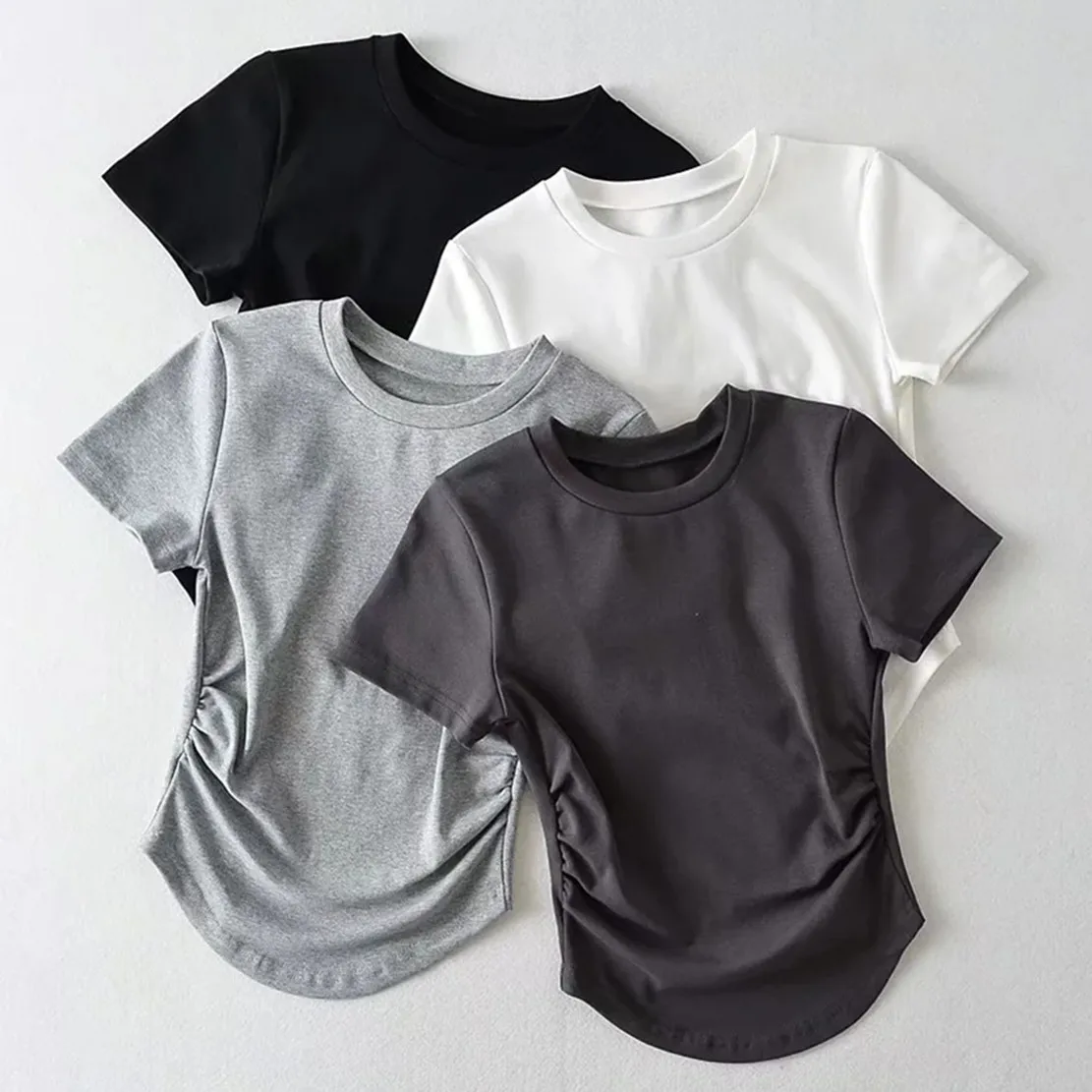 Dave&Di Ins Blogger Tshirt Tops High Street Pleated Drawstring Basic Sexy Short Tshirts Women
Dave&Di Ins Blogger Tshirt Tops High Street Pleated Drawstring Basic Sexy Short Tshirts Women