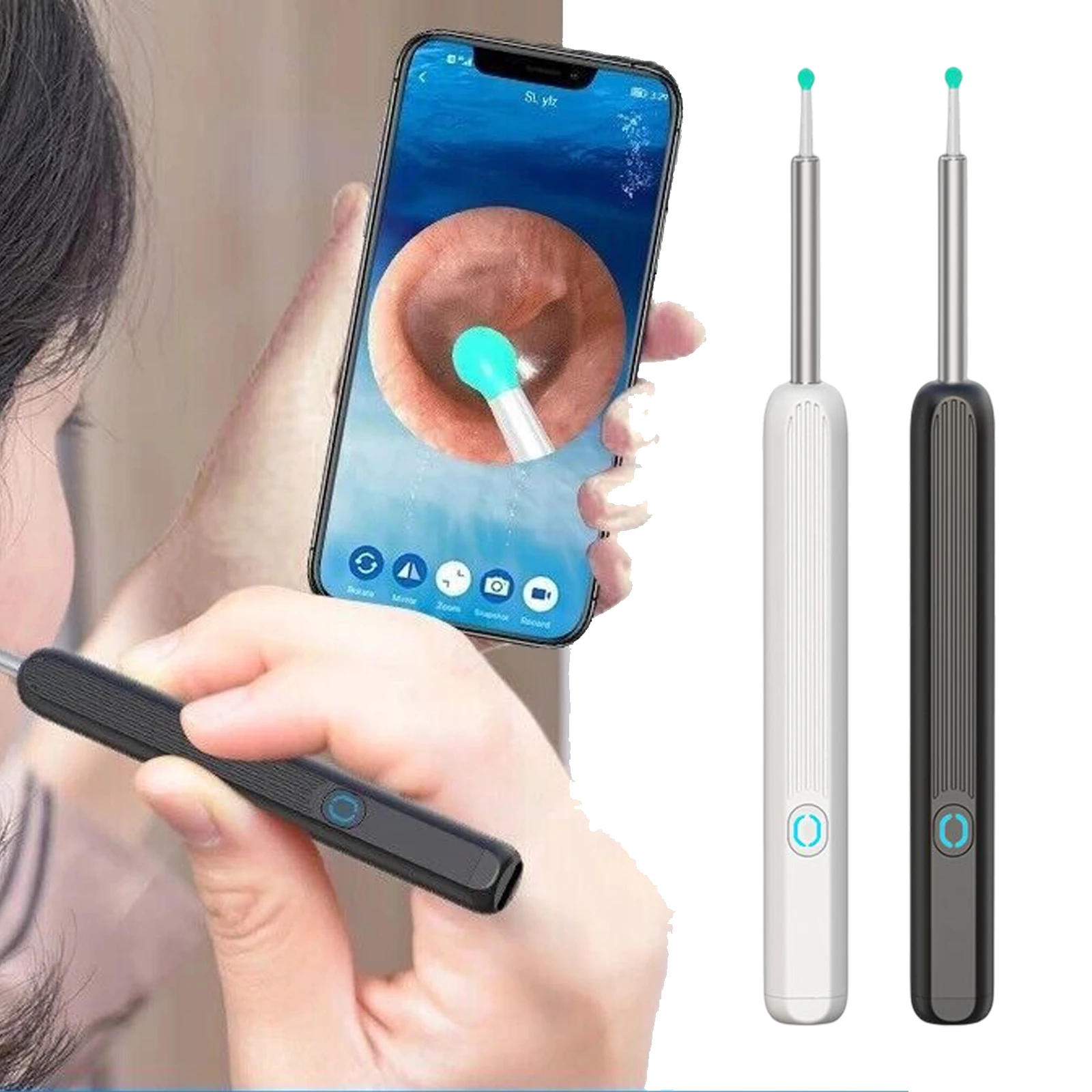 

NEW Wireless Smart Visual Ear Cleaner Otoscope Luminous Ear Scoop Wifi Visual Ear Endoscope Health Care Portable