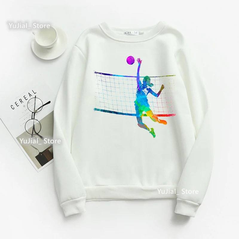 Fashion Watercolor Volleyball Girls Print Sweatshirt Women Love Sports Hoodie Femme Harajuku Kawaii Clothes Jumper Streetwear
Fashion Watercolor Volleyball Girls Print Sweatshirt Women Love Sports Hoodie Femme Harajuku Kawaii Clothes Jumper Streetwear