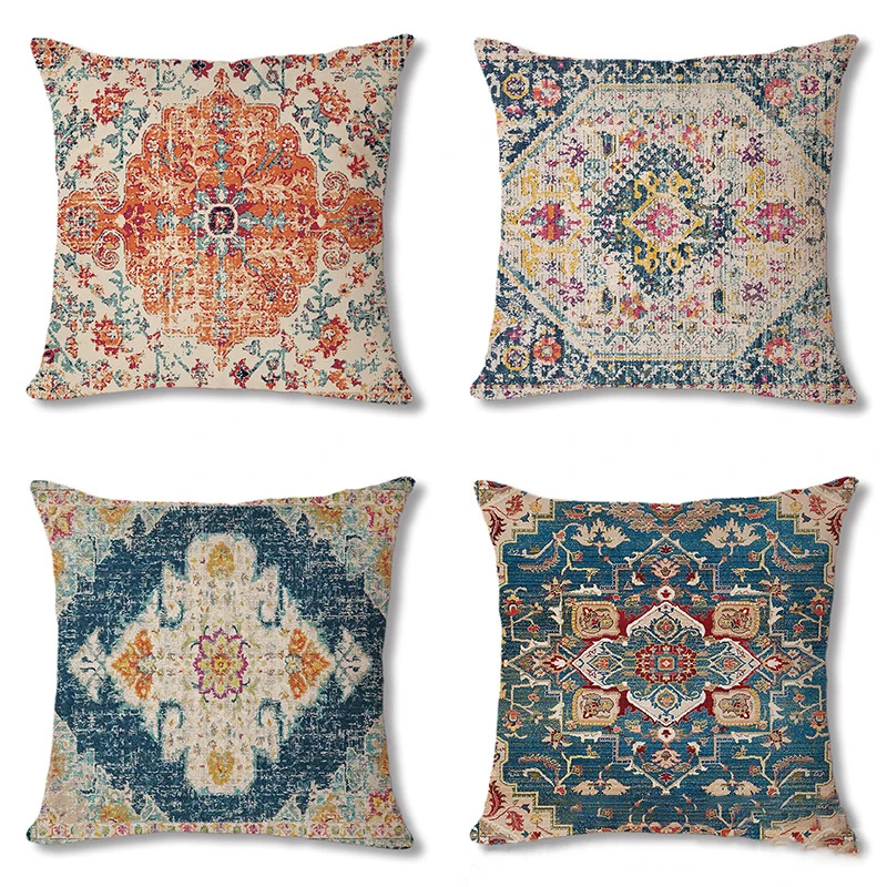 Bohemian Style Square Pillowcase 45 * 45cm Retro Decorative Bedside Pillowcase Homestay Cushion Pillowcase
Bohemian Style Square Pillowcase 45 * 45cm Retro Decorative Bedside Pillowcase Homestay Cushion Pillowcase