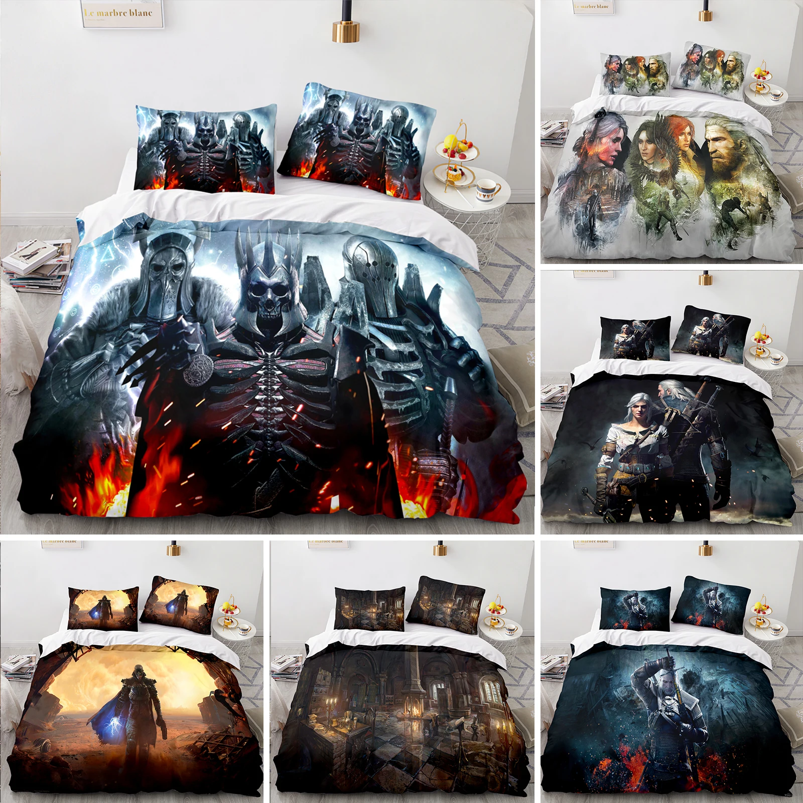 3D Printed Witchers Bedding Set Duvet Cover Bedroom Comforter Covers Single Twin King Size Quilt Cover Home Textile 2/3PCS
3D Printed Witchers Bedding Set Duvet Cover Bedroom Comforter Covers Single Twin King Size Quilt Cover Home Textile 2/3PCS