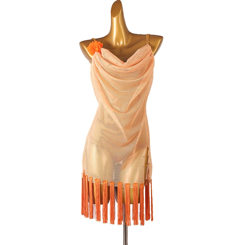 Latin Tassel Dress Sexy Mesh Dance Competition Performance Costume Ballroom Practice Wear Exercise Clothing NightClub Outfits
Latin Tassel Dress Sexy Mesh Dance Competition Performance Costume Ballroom Practice Wear Exercise Clothing NightClub Outfits