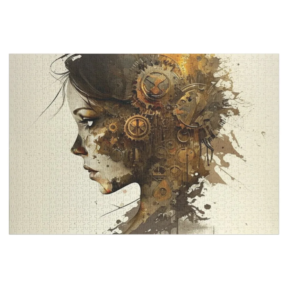 

Steampunk Portraits, Silhouettes of the Machine #32 Jigsaw Puzzle Wooden Decor Paintings Personalize Puzzle