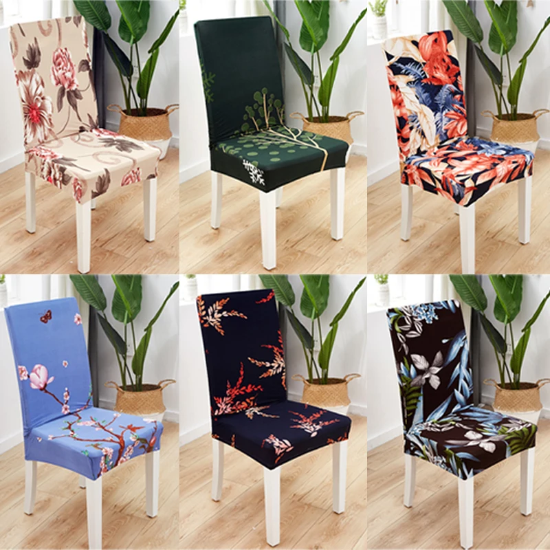 

Dining Room Chair Seat Covers with Ties Stretch Solid Chair Covers Protectors for Dining Room Kitchen Chairs Room Seat Slipcover