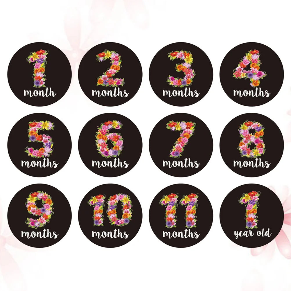 Milestone Stickers, 12PCS Self- Adhesive Monthly Stickers Round Infant Milestone Stickers Pregnancy Milestone Stickers for
Milestone Stickers, 12PCS Self- Adhesive Monthly Stickers Round Infant Milestone Stickers Pregnancy Milestone Stickers for