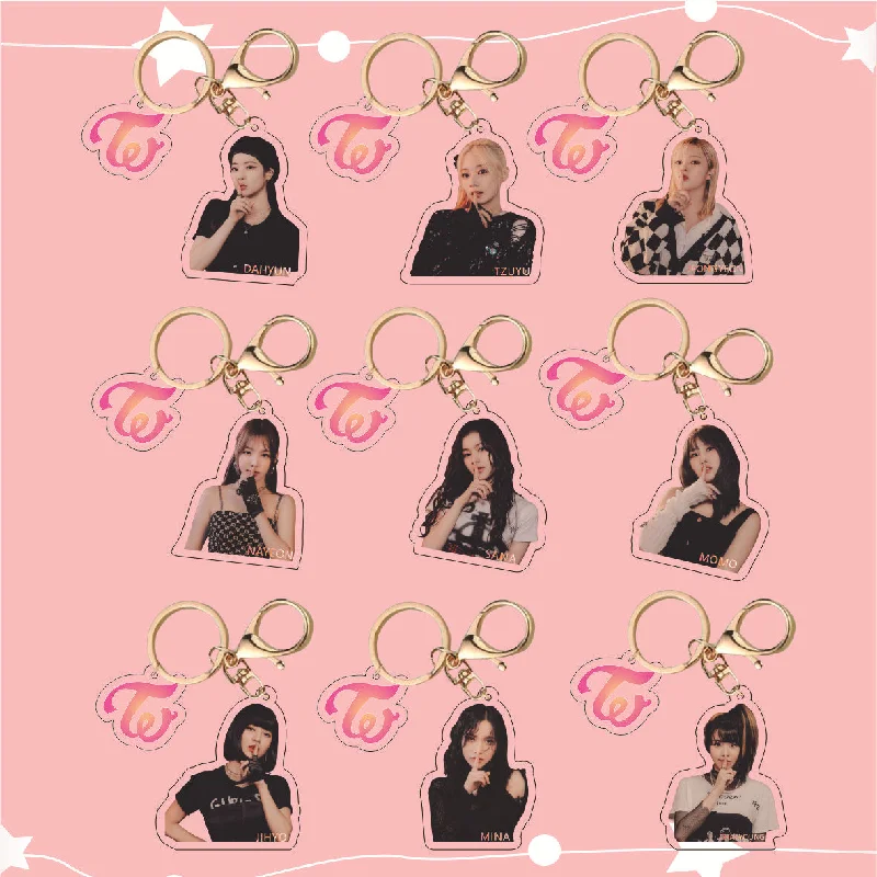 KPOP TWICE New Arrival HD Acrylic Key Chain MOMO DAHYUN TZUYU CHAEYOUNG JIHYO SANA Fans Collection Gift Keychain Bag Accessorie 
KPOP TWICE New Arrival HD Acrylic Key Chain MOMO DAHYUN TZUYU CHAEYOUNG JIHYO SANA Fans Collection Gift Keychain Bag Accessorie