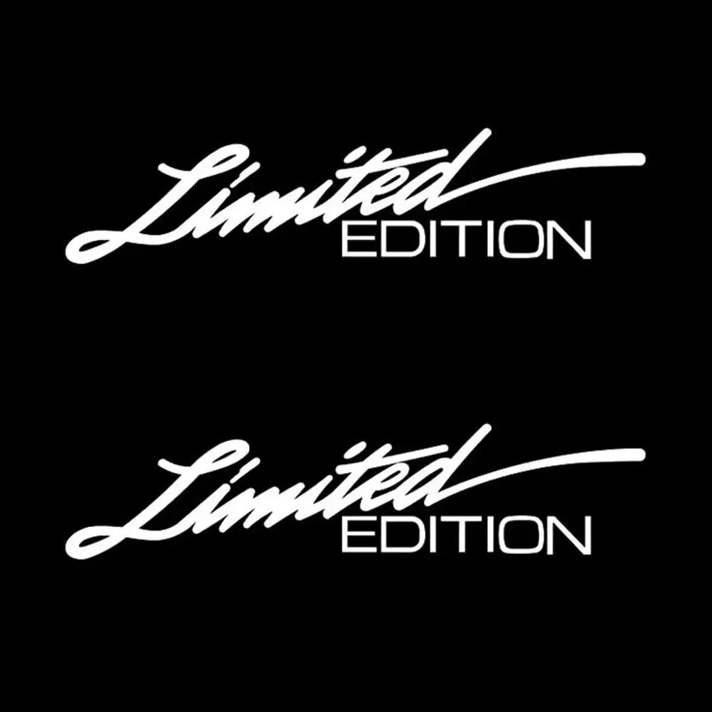 2pcs Car Sticker Limited Edition Logo Emblem Badge Car Styling Waterproof PET Sticker Decal Decoration Car Accessories
2pcs Car Sticker Limited Edition Logo Emblem Badge Car Styling Waterproof PET Sticker Decal Decoration Car Accessories