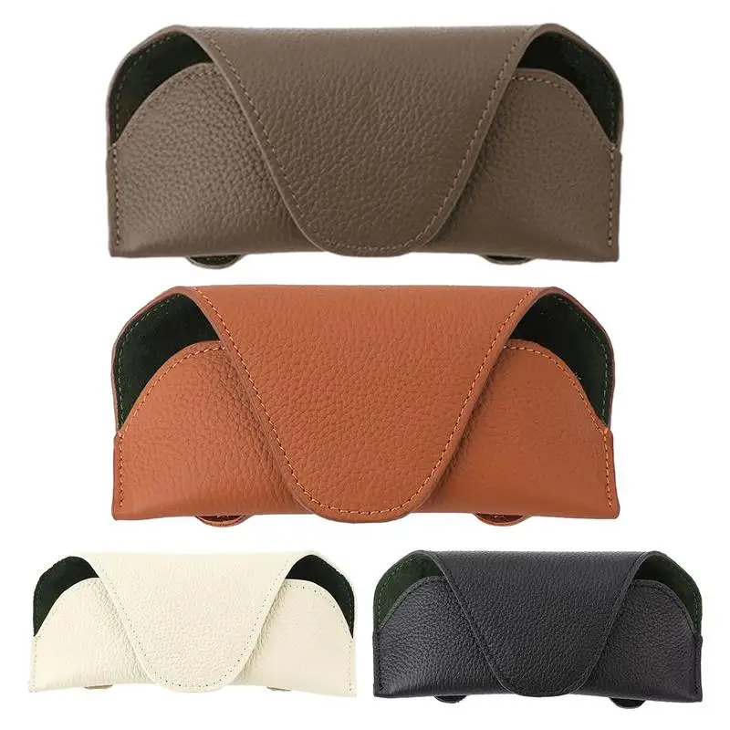 Универсальные тонкие солнцезащитные очки из искусственной кожи для путешествий с магнитной застежкой