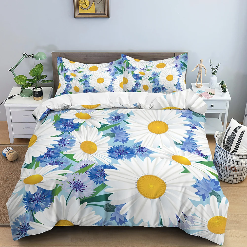 Комплект постельного белья с рисунком маргариток, пододеяльник с цветочным узором для девочек, Королевский размер, пододеяльник для девочек, женское украшение для спальни
Комплект постельного белья с рисунком маргариток, пододеяльник с цветочным узором для девочек, Королевский размер, пододеяльник для девочек, женское украшение для спальни